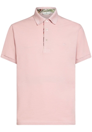 ETRO Pegaso embroidery polo shirt - Pink