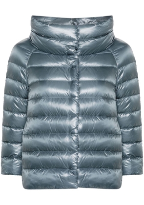 Herno funnel-neck quilted puffer jacket - Blue