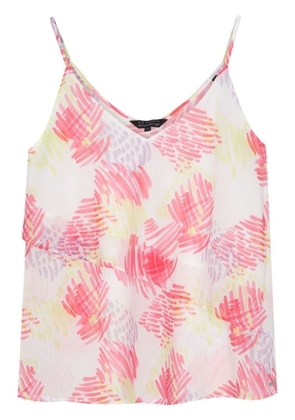 Armani Exchange abstract-pattern top - White