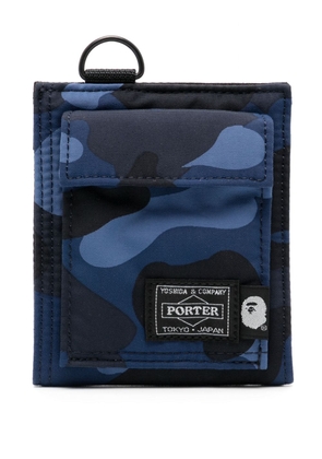 A BATHING APE® x Porter camouflage-print wallet - Black