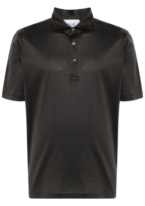 D4.0 cotton jersey polo shirt - Grey