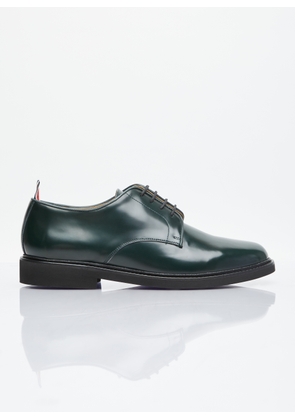 Thom Browne Brushed Leather Uniform Shoes - Man Lace Ups Green Us - 10