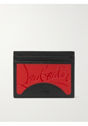 Christian Louboutin - Logo-Debossed Rubber and Leather Cardholder - Men - Black