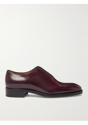 Christian Louboutin - Cousin Corteo Leather Oxford Shoes - Men - Burgundy - EU 40
