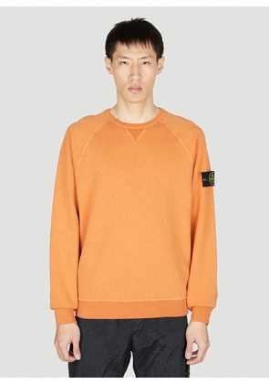 Stone Island Compass Patch Sweater - Man Knitwear Orange Xxxl