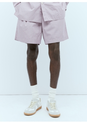 Tekla X Birkenstock Stripe Shorts -  Shorts Purple Xs