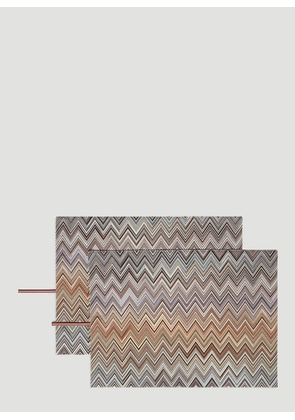 Missoni Set Of Two Andorra Placemat -  Kitchen  Brown One Size