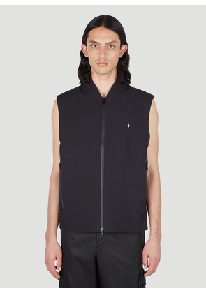 Stone Island Compass Embroidery Sleeveless Jacket - Man Jackets Black Xl