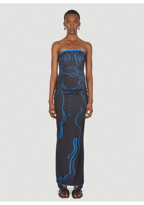 DI PETSA Venus Shell Maxi Dress - Woman Dresses Black L