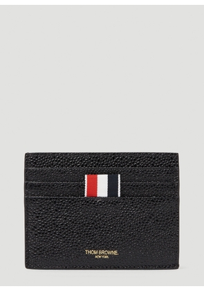 Thom Browne Foil Stamped Logo Card Holder -  Wallets & Cardholders Black One Size