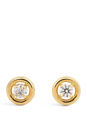 Melissa Kaye Yellow Gold And Diamond Sylvie Stud Earrings