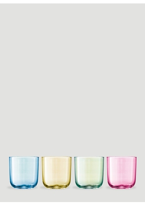 LSA International Set Of Four Polka Tumbler -  Glassware Multicolour One Size