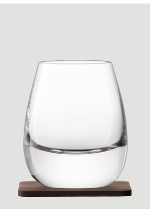 LSA International Set Of Two Islay Whiskey Glass And Coaster -  Glassware Transparent One Size