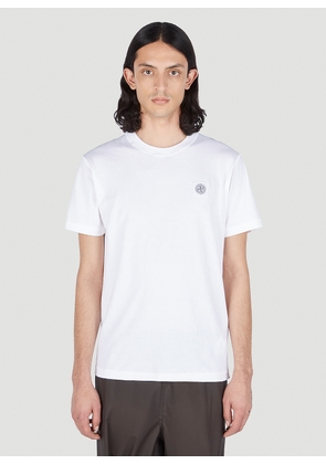 Stone Island Compass Patch T-shirt - Man T-shirts White S