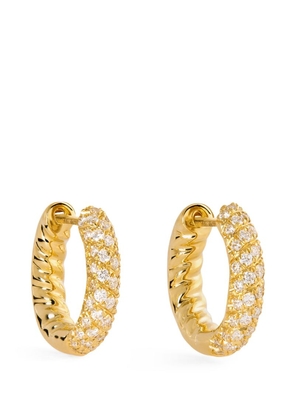 Anita Ko Yellow Gold And Diamond Zoe Hoop Earrings