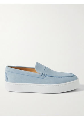 Christian Louboutin - Paqueboat Suede Boat Shoes - Men - Blue - EU 39