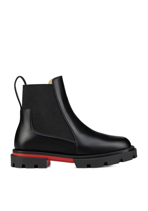 Christian Louboutin Kids Marchacroche Leather Boots