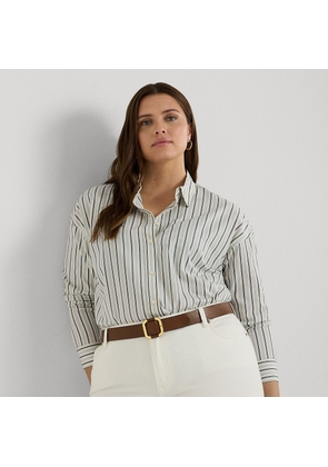Curve - Striped Cotton Broadcloth Shirt