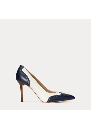 Lynden Nappa & Burnished Leather Pump