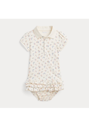 Floral Soft Cotton Polo Dress & Bloomer