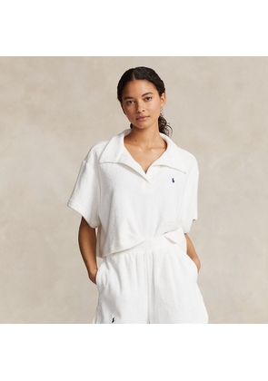 Terry Polo Shirt and Short Cover-Up Set