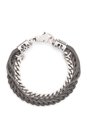 Emanuele Bicocchi Sterling Silver Multi-Chain Bracelet