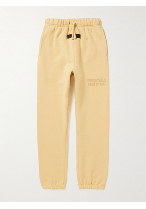 Fear of God Essentials Kids - Logo-Appliquéd Cotton-Blend Jersey Sweatpants - Men - Yellow - Age 4