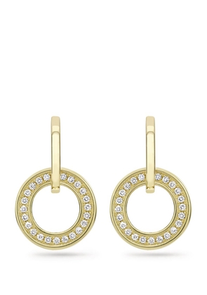 Boodles Yellow Gold And Diamond Classic Roulette Earrings