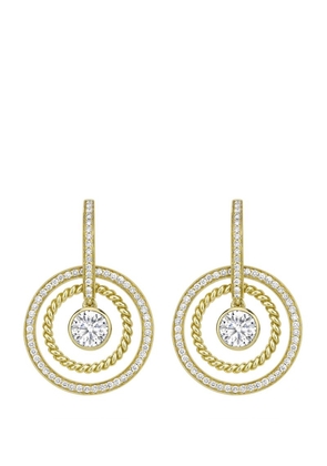 Boodles Yellow Gold And Diamond Roulette Double-Hoop Earrings
