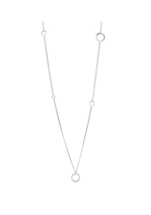 Boodles White Gold And Diamond Long Mini Roulette Necklace