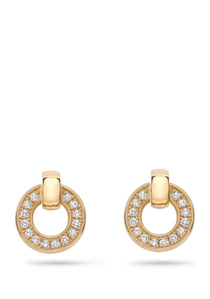 Boodles Yellow Gold And Diamond Roulette Flip Earrings