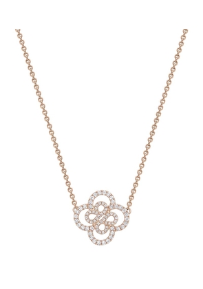 Boodles Rose Gold And Diamond Be Boodles Double Motif Necklace