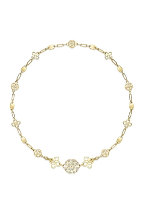 Boodles Yellow Gold And Diamond Be Bold Bracelet