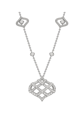 Boodles Platinum And Pavé Diamond Woodland Pendant Necklace