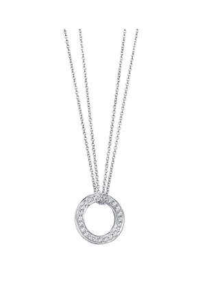 Boodles White Gold And Diamond Roulette Large Pendant Necklace