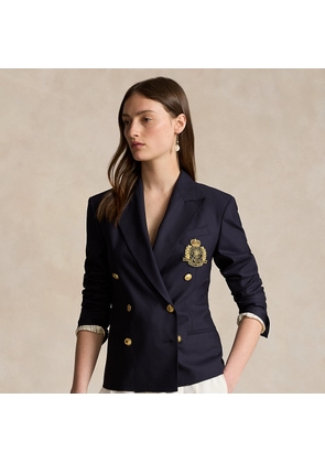 Double-Breasted Crest Blazer