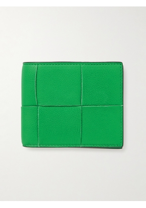 Bottega Veneta - Intrecciato Full-Grain Leather Billfold Wallet - Men - Green