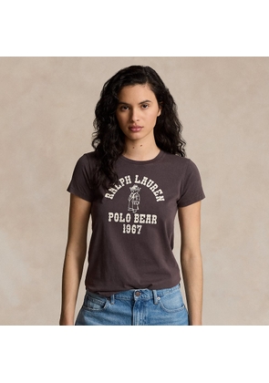 Polo Bear Logo Cotton Jersey T-Shirt