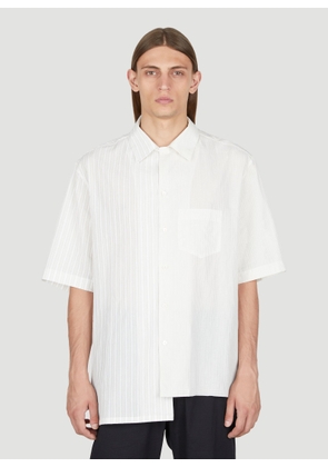 Lanvin Asymmetric Stripe Shirt - Man Shirts Chalk Eu - 38