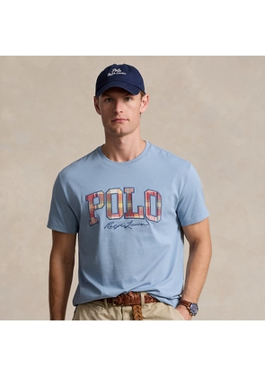 Classic Fit Plaid-Logo Jersey T-Shirt