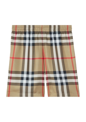 Burberry Silk Check Shorts