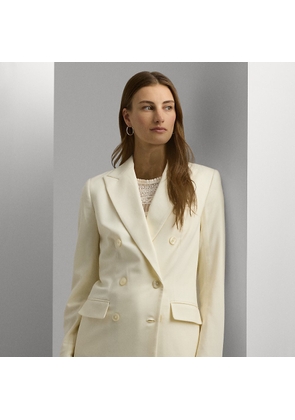 Petite - Double-Breasted Wool Crepe Blazer
