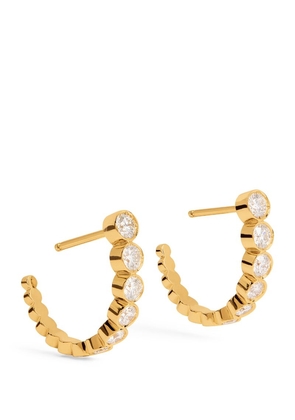 Sophie Bille Brahe Yellow Gold And Diamond Boucle Ensemble Earrings