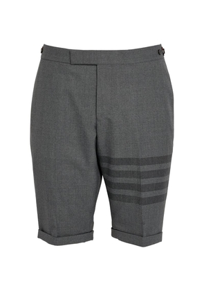 Thom Browne Wool 4-Bar Shorts