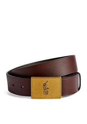 Polo Ralph Lauren Leather Polo Pony Belt
