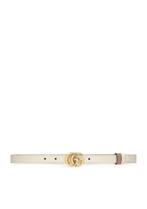 Gucci Leather Reversible Double G Belt