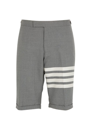 Thom Browne Wool 4-Bar Stripe Shorts