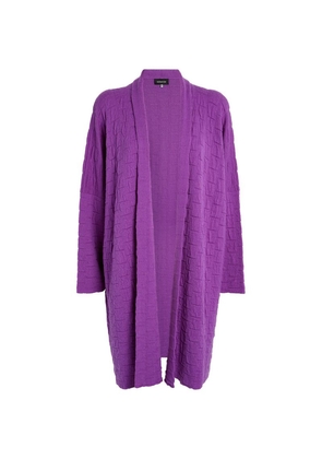 Eskandar Cashmere Square-Rib Cardigan