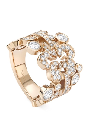 Boodles Rose Gold And Diamond Blossom Signature Ring