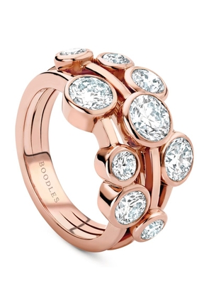Boodles Rose Gold And Diamond Raindance Cluster Ring